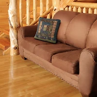 Donna Sharp Cabin Raising Square Throw Pillow