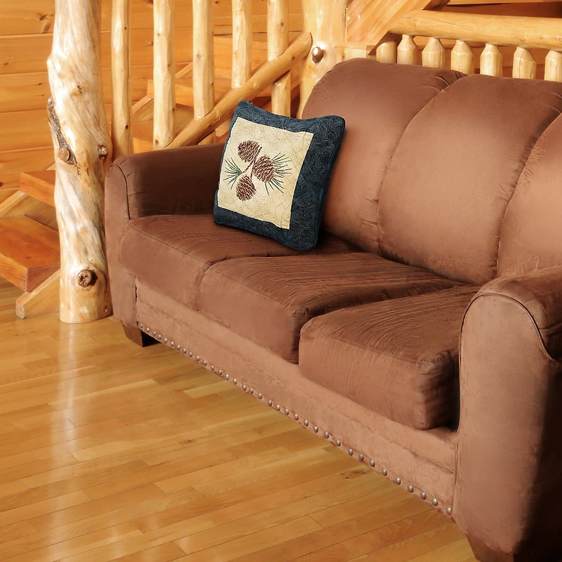 Donna Sharp Cabin Raising Square Throw Pillow