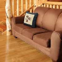 Donna Sharp Cabin Raising Square Throw Pillow