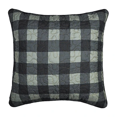 Donna Sharp Bear Walk Plaid Square Throw Pillow
