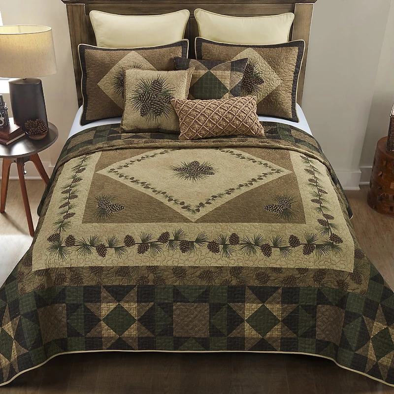 Donna Sharp Antique Pine Square Throw Pillow
