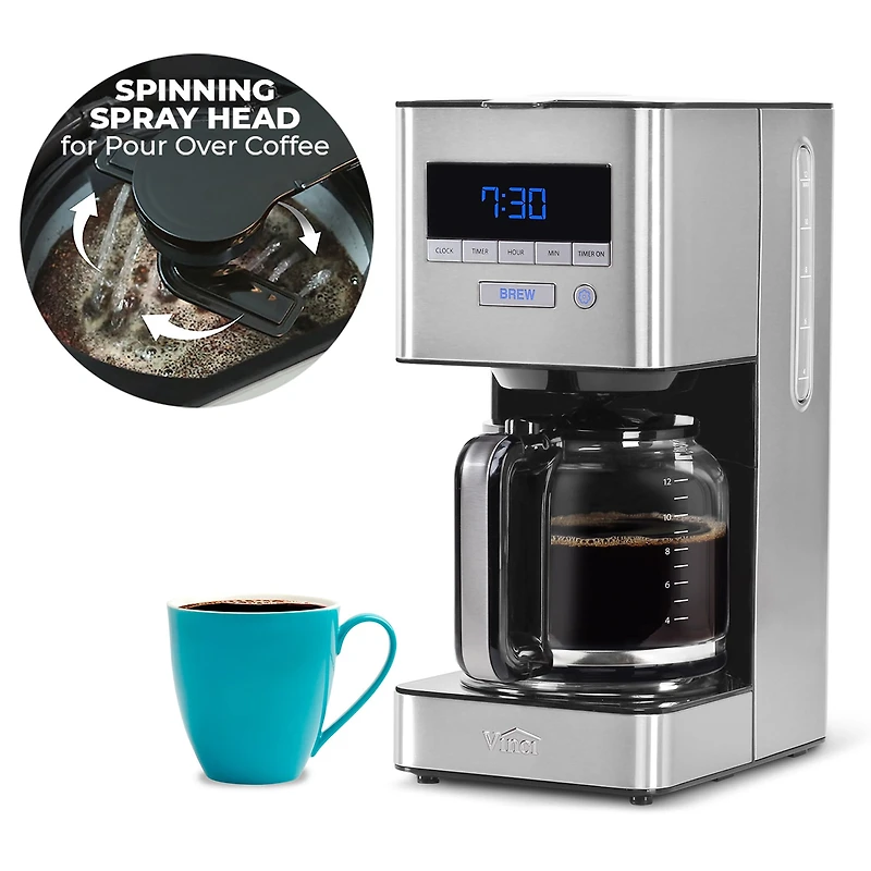 Vinci Rdt Spinning Sprayhead Coffee Maker