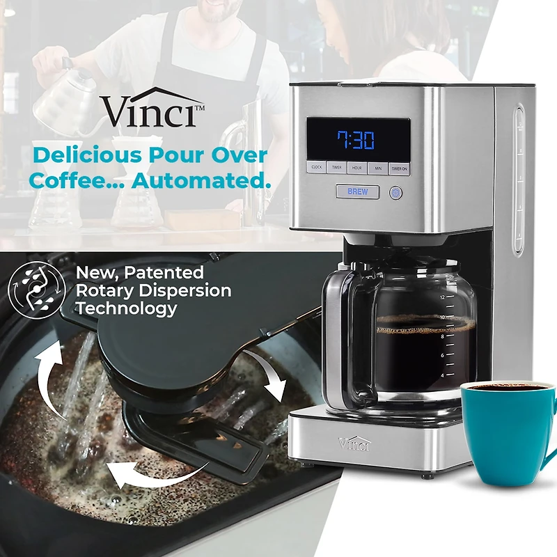 Vinci Rdt Spinning Sprayhead Coffee Maker