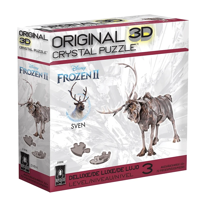 Bepuzzled 3d Crystal Disney Frozen Ii - Sven The Reindeer: 72 Pcs Frozen 72-pc. Puzzle