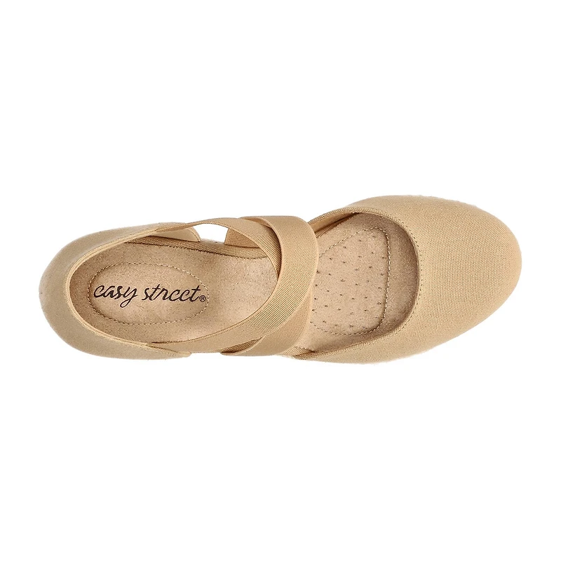 Easy Street Womens Pari Wedge Sandals