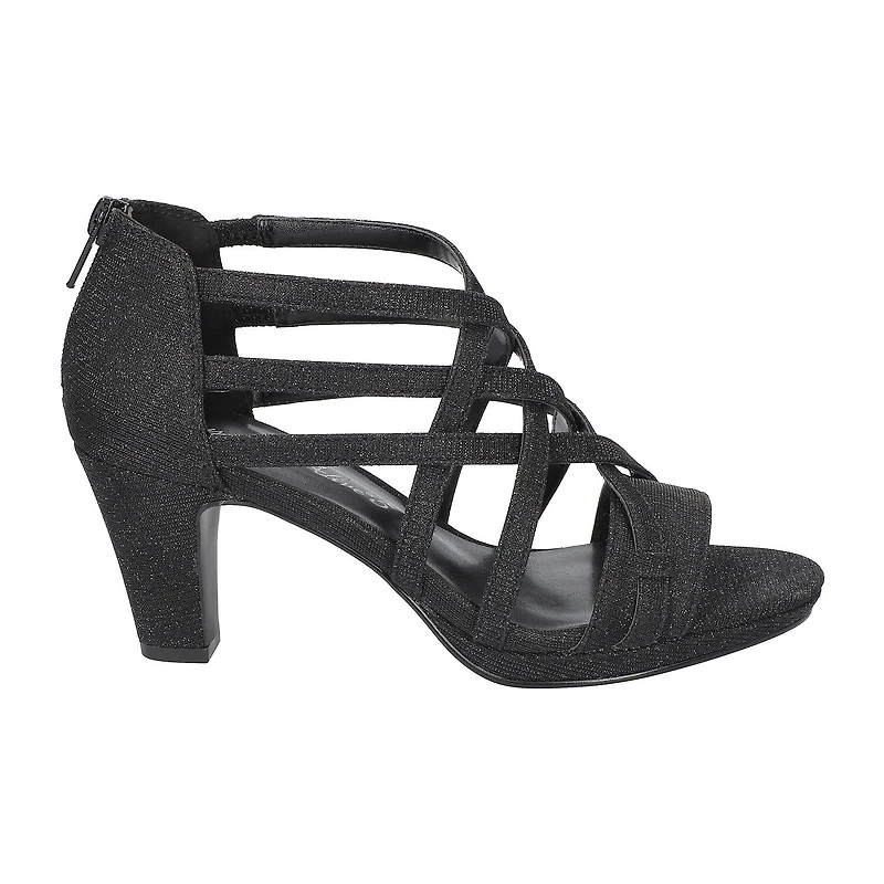 Easy Street Womens Bee Heeled Sandals