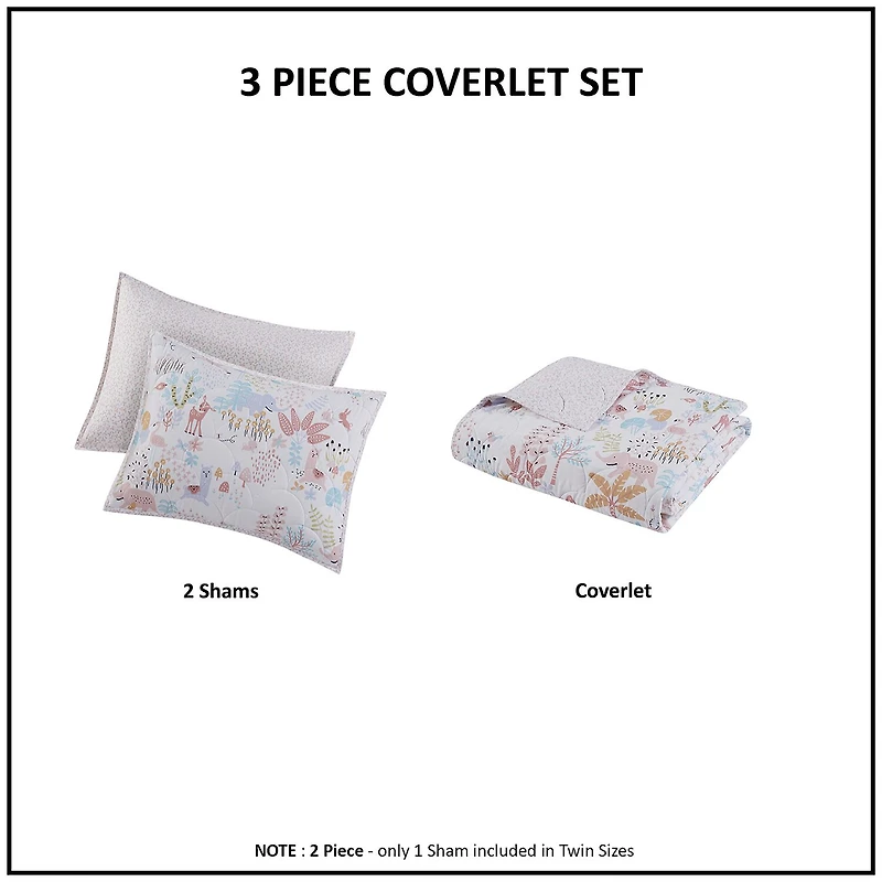 Intelligent Design Kinsley Cotton REVERSIBLE Quilt Set