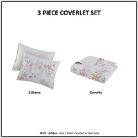 Intelligent Design Kinsley Cotton REVERSIBLE Quilt Set