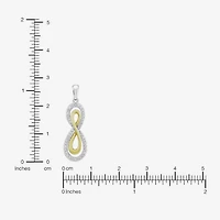 Limited Quantities! Womens 1/6 CT. T.W. Natural White Diamond 14K Gold Over Silver Infinity 20 Inch Pendant Necklace