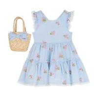 Rare Editions Toddler Girls Short Sleeve Flutter A-Line Dress