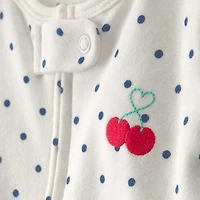 Carter's Cherry Baby Girls Dots Sleep and Play