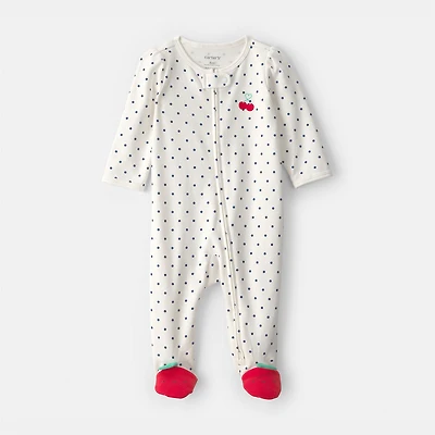 Carter's Cherry Baby Girls Dots Sleep and Play