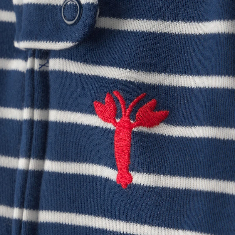 Carter's Lobster Baby Boys Striped Sleep and Play