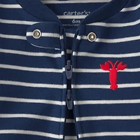 Carter's Lobster Baby Boys Striped Sleep and Play
