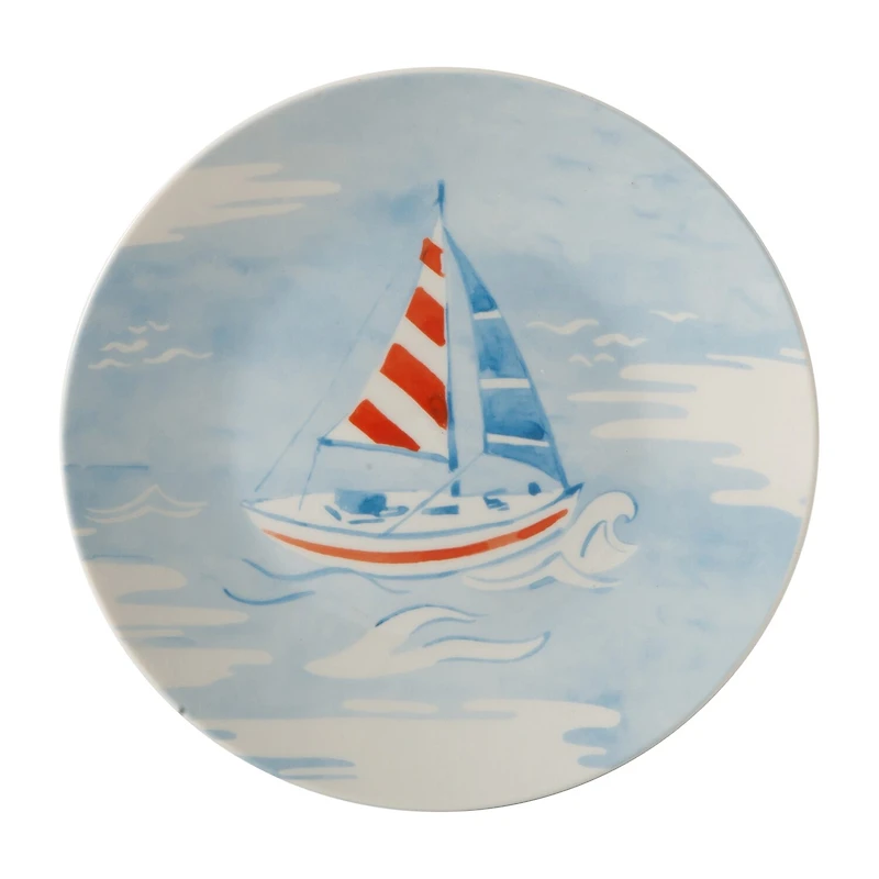 Martha Stewart Salt and Shore Americana 4-pc. Ceramic Salad Plate