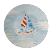 Martha Stewart Salt and Shore Americana 4-pc. Ceramic Salad Plate