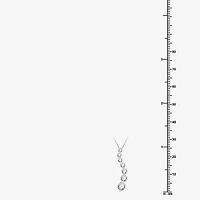 (G/Si1-Si2) Womens 1 CT. T.W. Lab Grown White Diamond 10K Gold 18 Inch Pendant Necklace