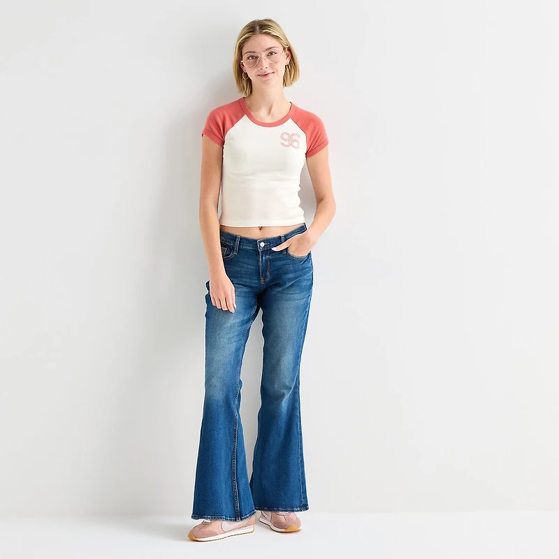 Arizona Womens Round Neck Short Sleeve Graphic T-Shirt