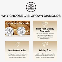 Rose (I, I2) Womens 5/8 CT. T.W. Lab Grown White Diamond 14K Rose Gold Over Silver Flower 18 Inch Pendant Necklace