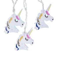Kurt Adler Battery-Operated 10-Light USB Metal Unicorn Light Set