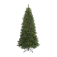 Kurt Adler 7.5-Foot Slim Pre-Lit Multi-Color Burlington Tree