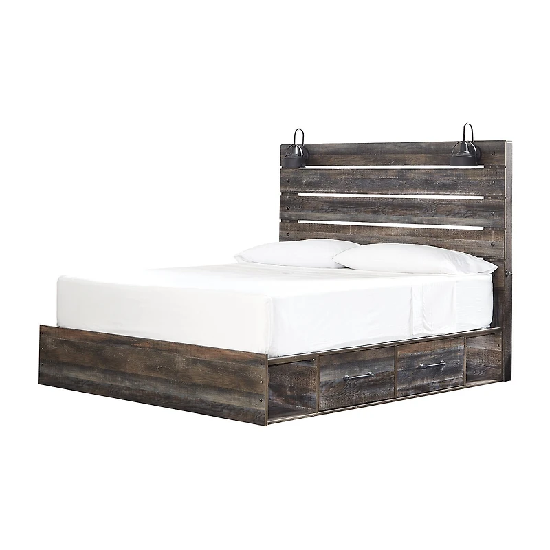 Signature Design by Ashley® Drystan Panel Bed with 2-Storage Drawers