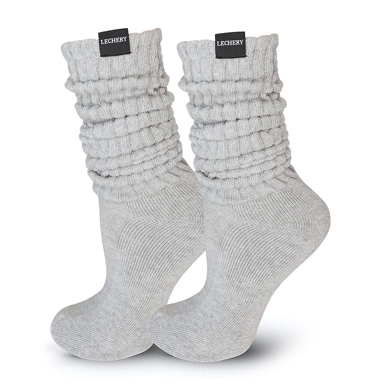 LECHERY Scrunch Over The Calf Unisex Adult 1 Pair Crew Socks
