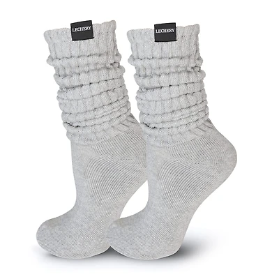 LECHERY Scrunch Over The Calf Unisex Adult 1 Pair Crew Socks