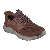 Skechers Hands Free Slip-Ins Garner Newick Mens Round Slip-On Shoe Extra Wide Width