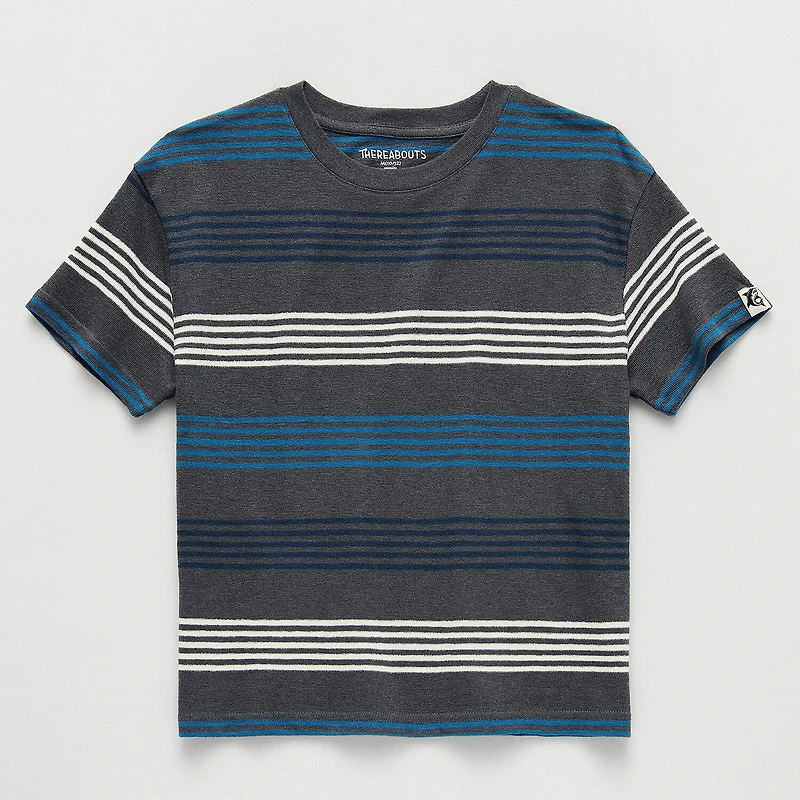 Thereabouts Oversized Little & Big Kid Boys Crew Neck Short Sleeve T-Shirt