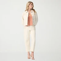 JS Jessica Simpson Womens Denim Embroidered Lightweight Jacket