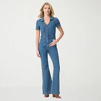 JS Jessica Simpson Womens Short Sleeve Jumpsuit