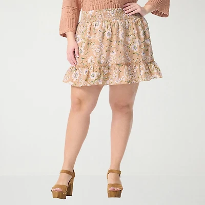 JS Jessica Simpson Womens Plus A-Line Skirt