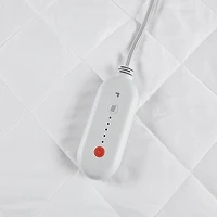 Sharper Image Embossed Microfiber Heated Mattress Pad