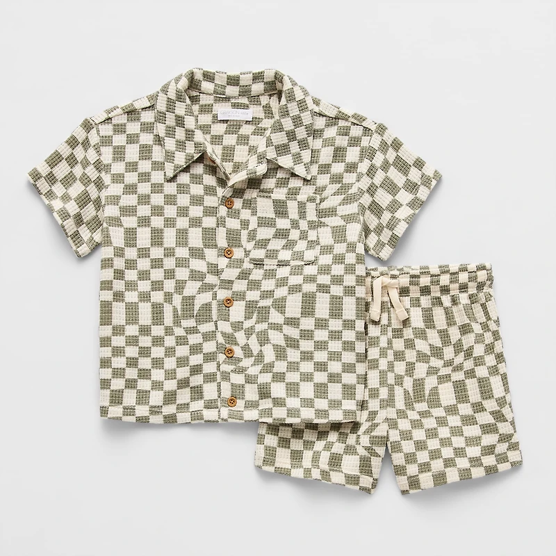 Grayson Little Toddler Boys 2-pc. Short Set