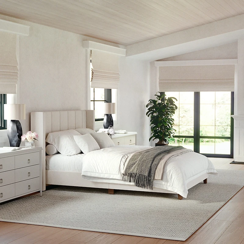 Martha Stewart Kay Upholstered Platform Bed