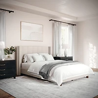 Martha Stewart Kay Upholstered Platform Bed