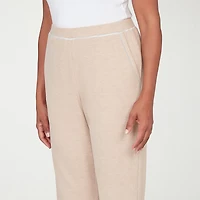 Alfred Dunner Comfort And Joy Womens Straight Mid Rise Pull-On Pant