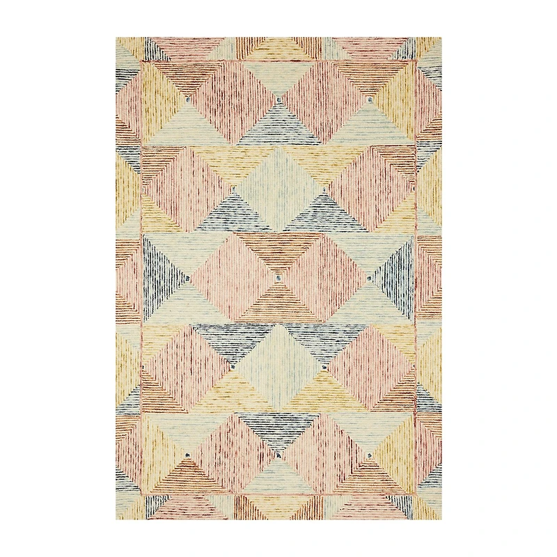 Loloi Spectrum Geometric Hooked Indoor Rectangular Accent Rug