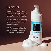 IGK Beach Club High-Shine Texture Foam Hair Mousse 5 oz.