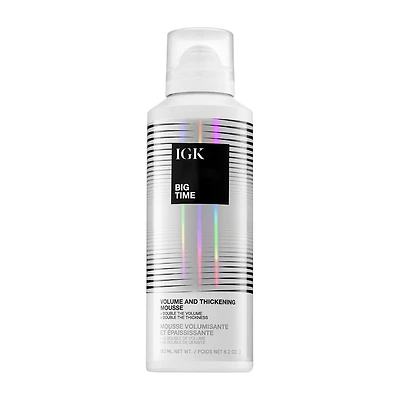 IGK Big Time Volume And Thickening Hair Mousse 6.2 oz.