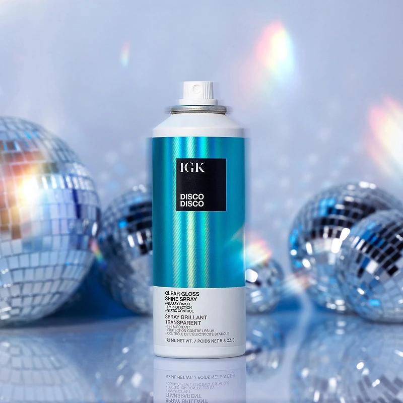 IGK Disco Disco Clear Gloss Shine Spray Hair Product 5.3 oz.