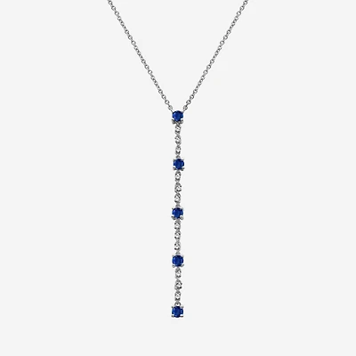 Womens Diamond Accent Gemstone 10K Gold 18 Inch Pendant Necklace
