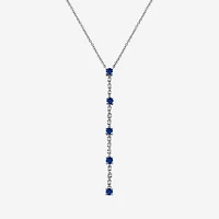 Womens Diamond Accent Gemstone 10K Gold 18 Inch Pendant Necklace