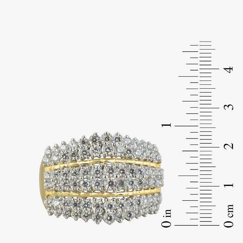 Womens 2 CT. T.W. Natural White Diamond 10K or 14K White or Yellow Gold Cocktail Ring