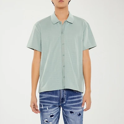 Forever 21 Mens Short Sleeve Button-Down Shirt