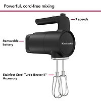 KitchenAid Cordless Hand Mixer with Battery