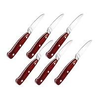 BergHOFF Pakka Wood Stainless Steel 6-pc. Steak Knife Set