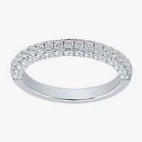 Love Lives Forever (G / I1) Womens 3/4 CT. T.W. Lab Grown White Diamond 10K Gold Wedding Band