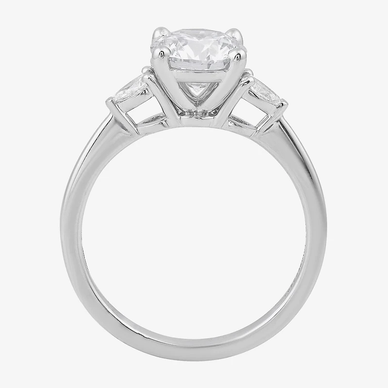 Love Lives Forever (G / I1) Womens 1 1/5 CT. T.W. Lab Grown White Diamond 10K Gold Round 3-Stone Engagement Ring